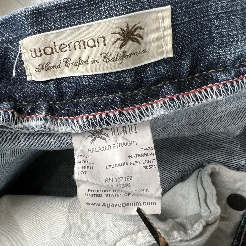Agave Copper Watermen Jeans Mens 42x34 Relaxed‎ Fit Straight Leg Medium Wash